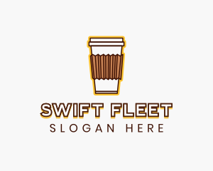 Cafe Coffee Cup logo design