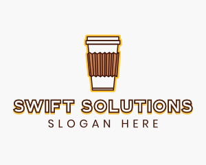 Cafe Coffee Cup logo design