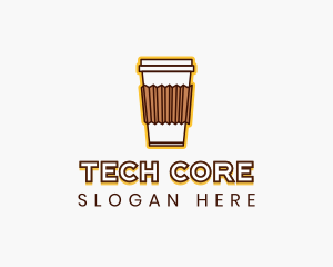 Cafe Coffee Cup logo design