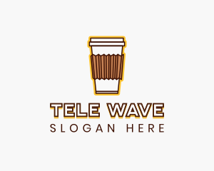 Cafe Coffee Cup logo design