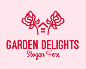 Rose Garden Home logo design