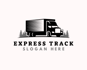 Logistic Truck Transport logo design