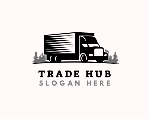 Logistic Truck Transport logo design