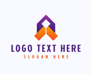 Abstract Arrow Polygon logo