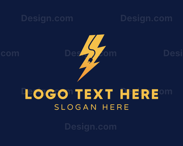 Lightning Bolt Socket Logo