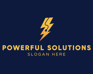 Lightning Bolt Socket logo design