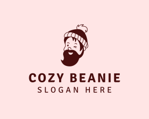 Hipster Beard Beanie logo design