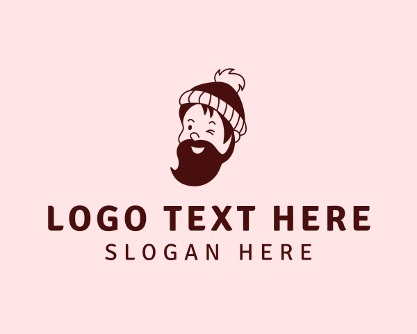 Hipster Beard Beanie logo