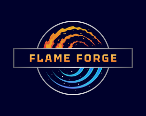 Flame Ice Hvac logo design