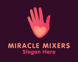 Pink Heart Hand Healing logo