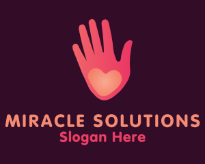 Pink Heart Hand Healing logo