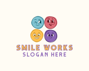 Daycare Nursery Emotions logo design