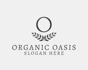 Natural Herbal Organic Leaf  logo design