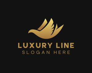 Luxury Wings Bird logo design