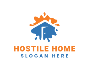 Home Renovation Paint logo design