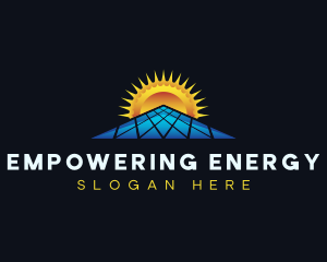 Solar Power Energy logo design