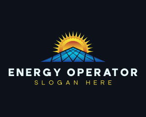 Solar Power Energy logo design