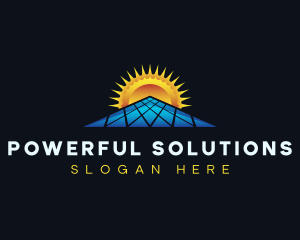 Solar Power Energy logo design