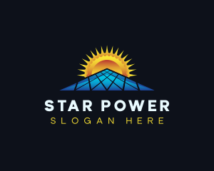 Solar Power Energy logo design