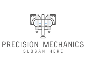 Industrial Machine Mechanic logo design