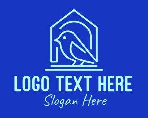 Blue Bird House logo design