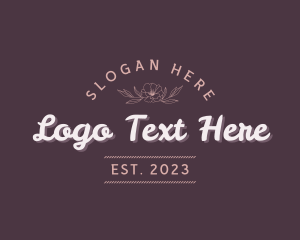 Retro Floral Business logo