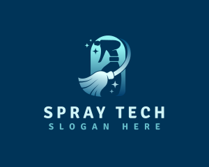 Cleaning Broom Sprayer logo