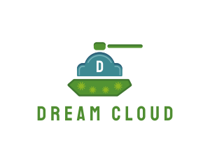 Cloud Tank Weapon logo design