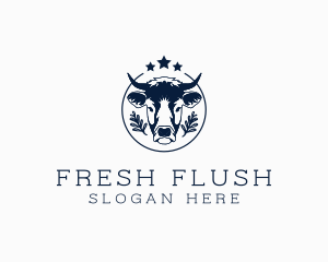 Organic Cow Farm logo design