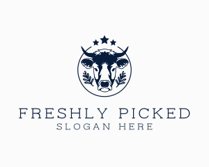 Organic Cow Farm logo design