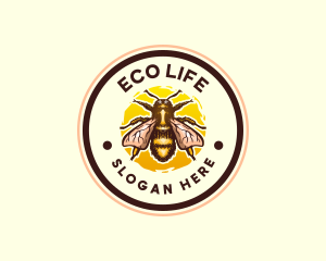 Bumblebee Apiary Bug logo design