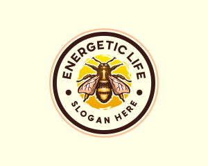 Bumblebee Apiary Bug logo design