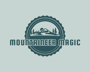 Mountain Nature Badge logo design