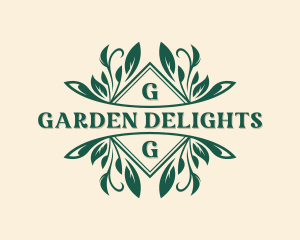 Leaf Floral Garden logo design