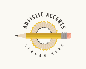 Artist Pencil Shaving logo design