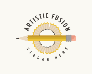 Artist Pencil Shaving logo design