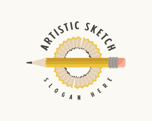 Artist Pencil Shaving logo design