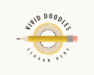 Artist Pencil Shaving logo design