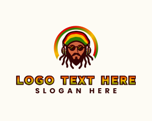 Rasta Jamaican Reggae logo