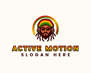 Rasta Jamaican Reggae logo design