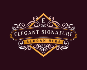 Floral Elegant Boutique logo design