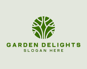 Tree Gardening Park logo design