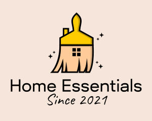 Home Housekeeper Broom  logo design