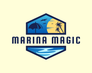 Tropical Sea Vacation logo design