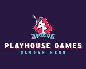 Unicorn Gaming logo design