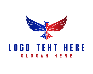 Patriotic Eagle Bird logo