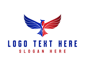 Patriotic Eagle Bird Logo