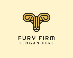 Pillar Ram Firm logo design