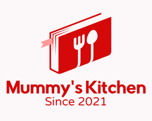 Kitchen Utensils Book logo design