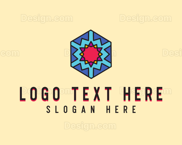 Geometric Hexagon Pattern Logo